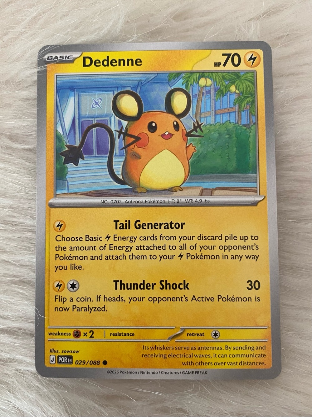 Dedenne Pokémon TCG Perfect Order 029/088